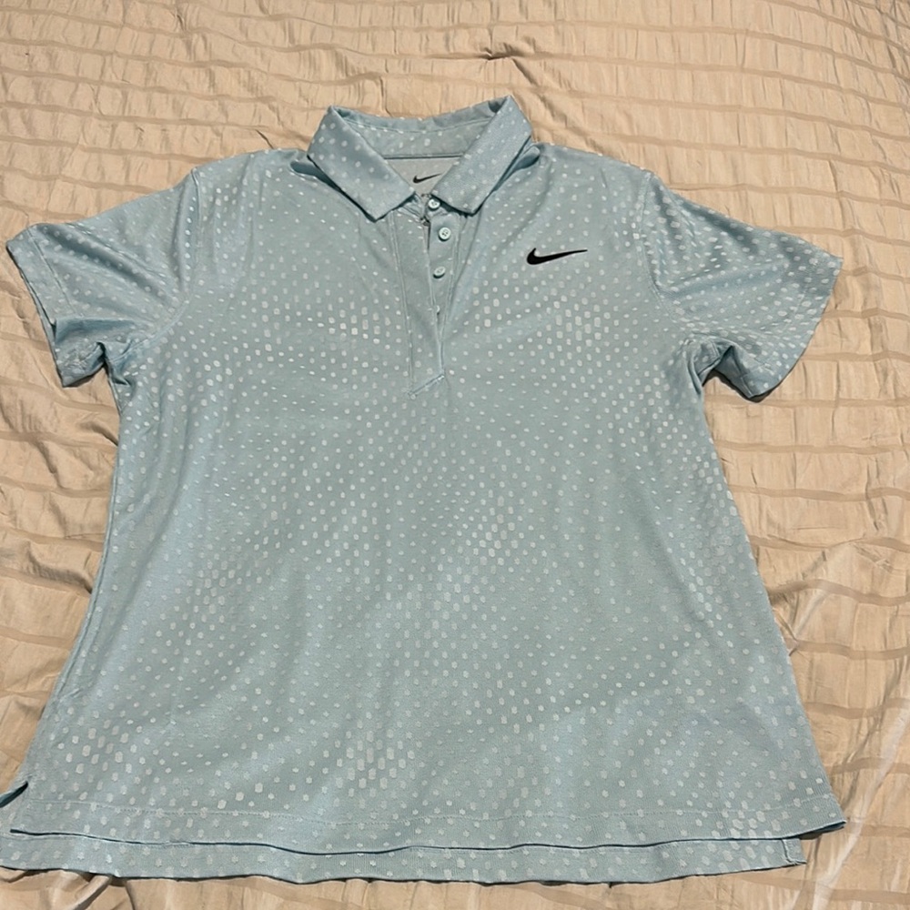 Nike Blue Short Sleeve Polo golf Shirt